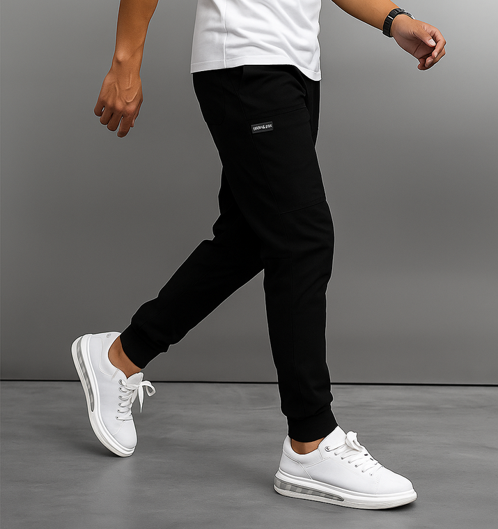 Men'S High Stretch Multi-Pocket Skinny Cargo Pants Multi-Pocket Sweatpants Solid Color Casual Work Outdoor Joggers Trousers