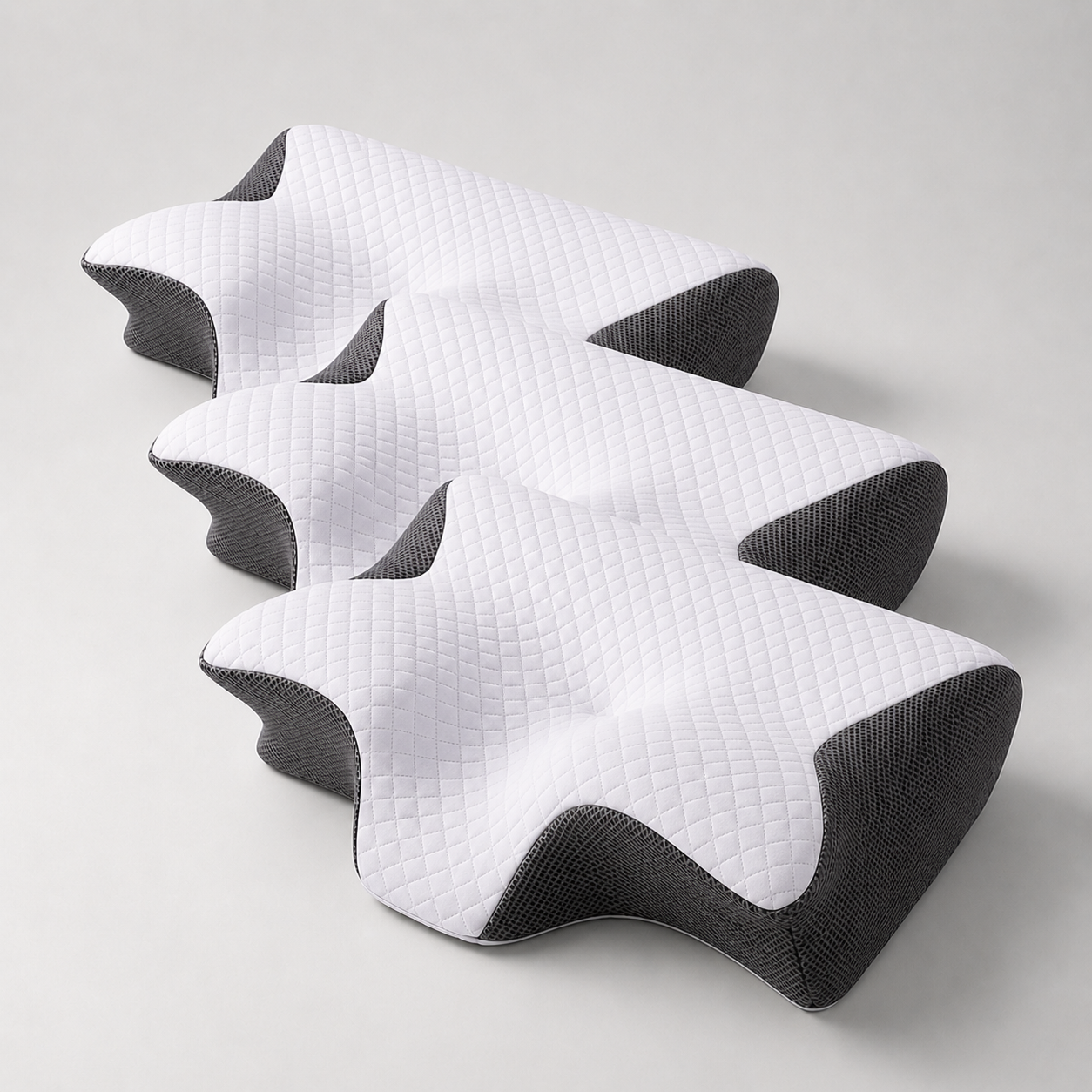 TRYLUXE™ Almofada Cervical Ergonómica 2 em 1
